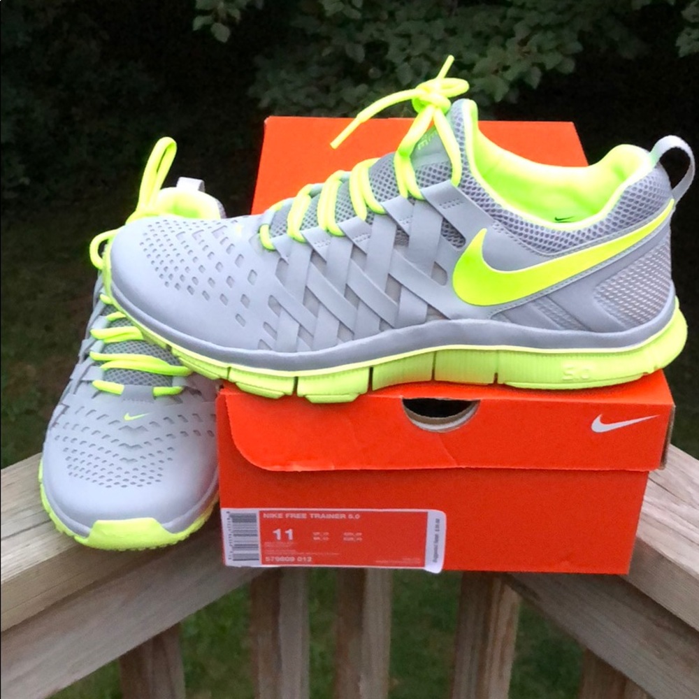 Nike Free Trainer 5.0 | Size 11 | Wolf Grey Volt